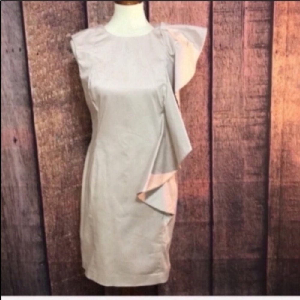 Frill shoulder dress by French Connection